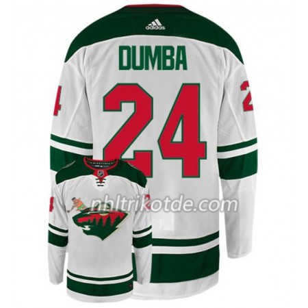 Minnesota Wild Trikot MATT DUMBA 24 Adidas Weiß Authentic - Herren